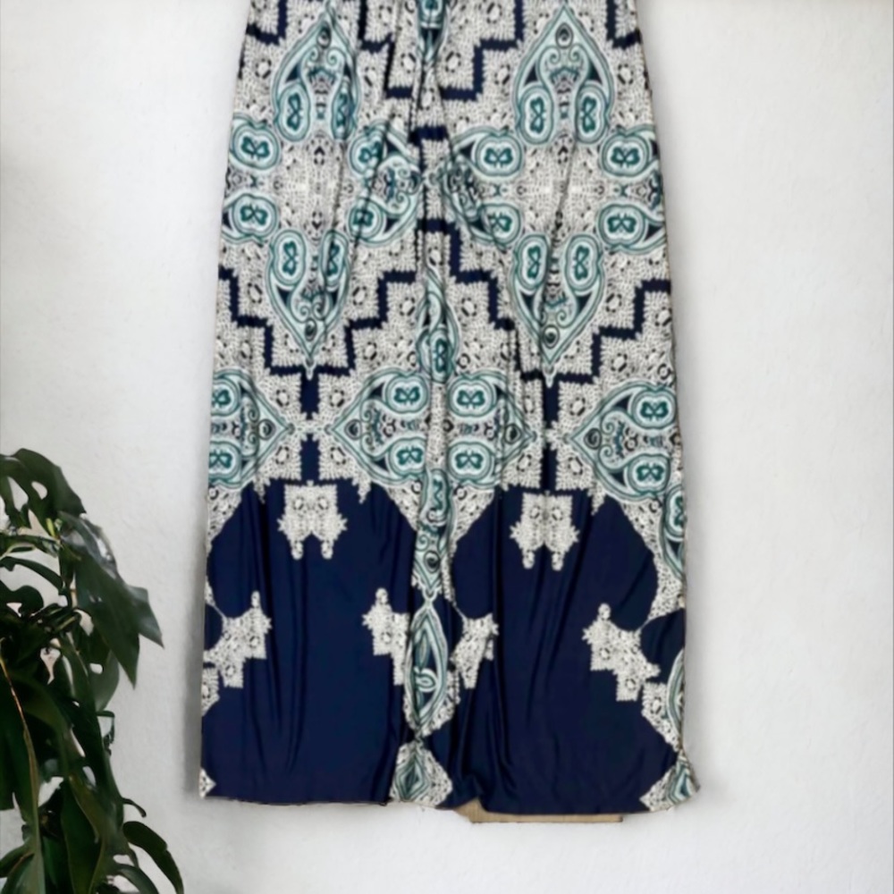 Covington Sleeveless Boho Print Maxi Dress Size Medium - Picture 11 of 13